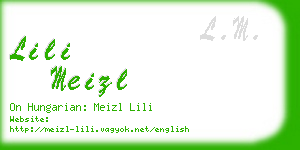 lili meizl business card